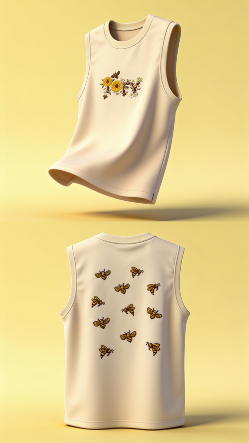Honey Meadow Tank - front and back studio shot