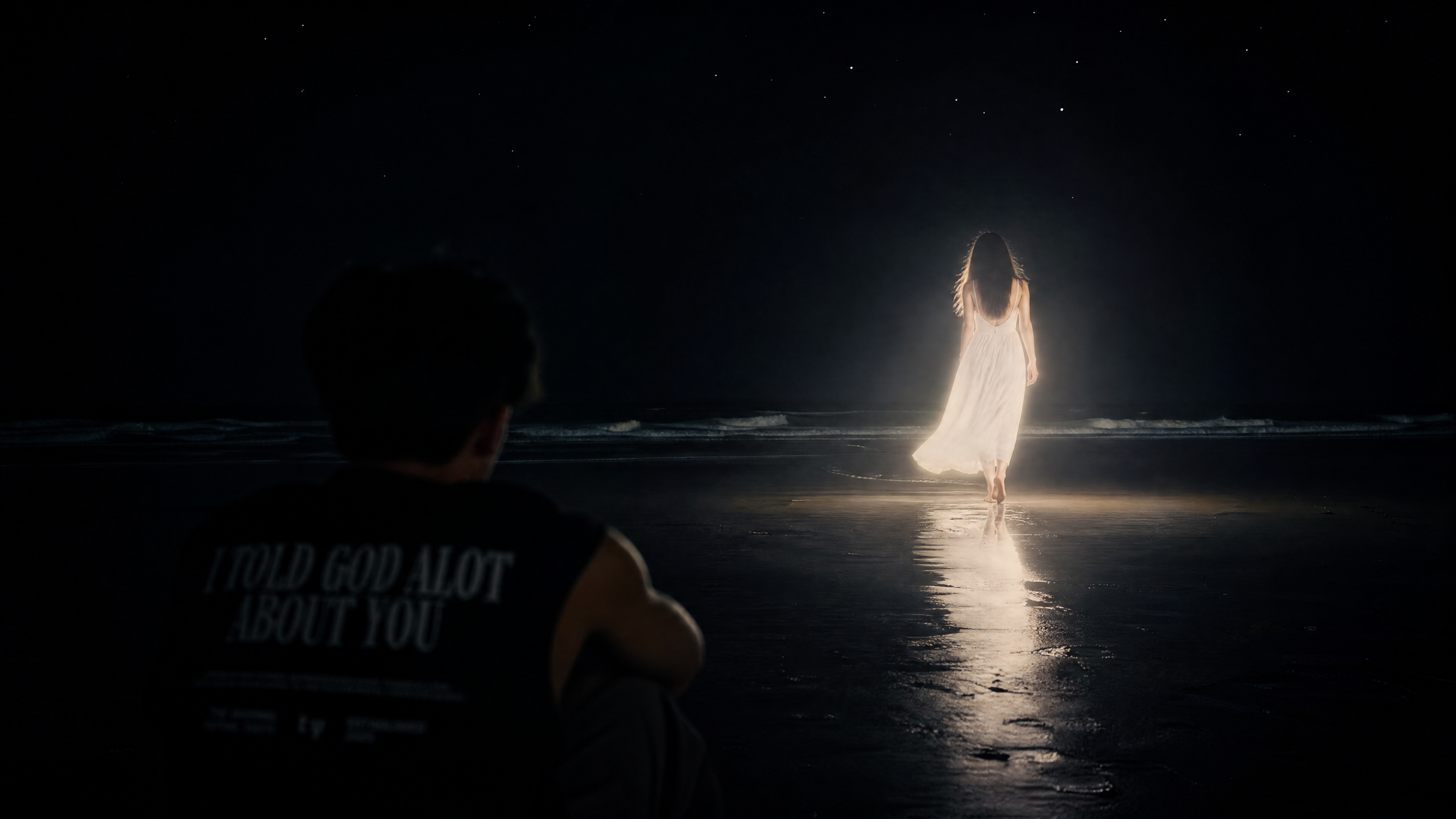 Testament Sleeveless - night beach campaign