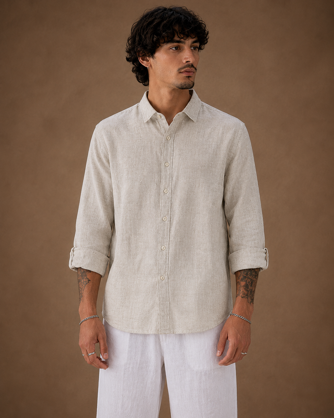 The Espresso Pure Linen Shirt