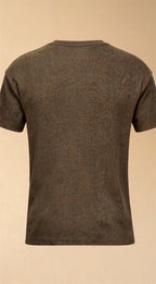 Ribbed Henley Knit - studio ghost shot back