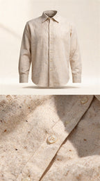 Linen Ease Shirt - studio ghost shot